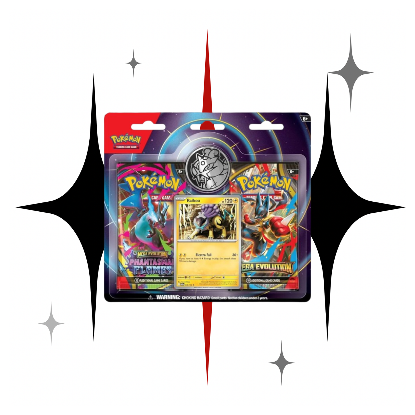 2 Blister Packs, Mega Evolution & Phantasmal Flames